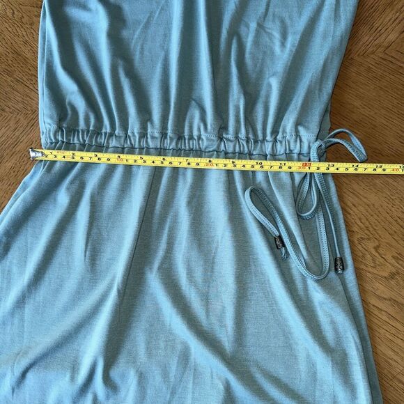 Woman’s Beach Coverup Dress Size XS/S Mint Green Cotton - Picture 4 of 7
